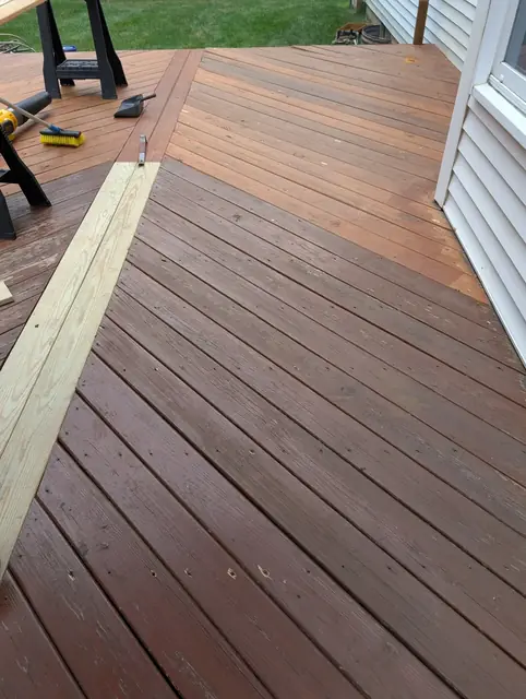 30-Year-Old Deck Restoration, before