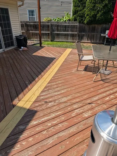 30-Year-Old Deck Restoration, sanding & preparation