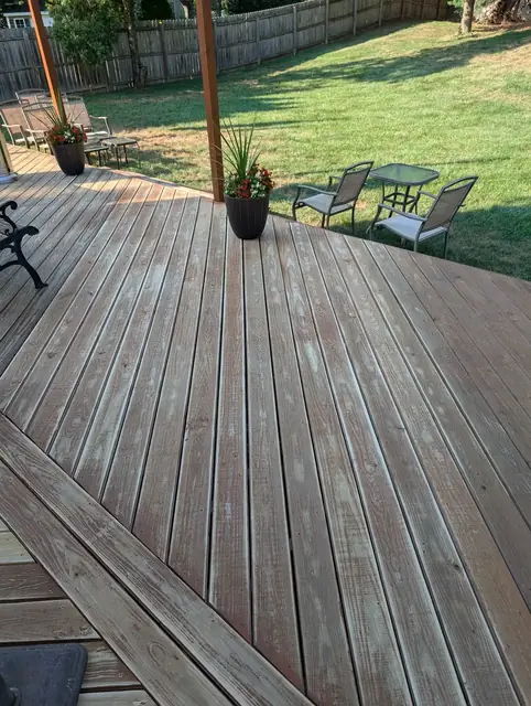 30-Year-Old Deck Restoration, sanding & preparation