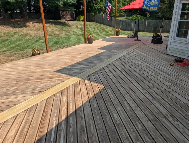 30-Year-Old Deck Restoration, sanding & preparation