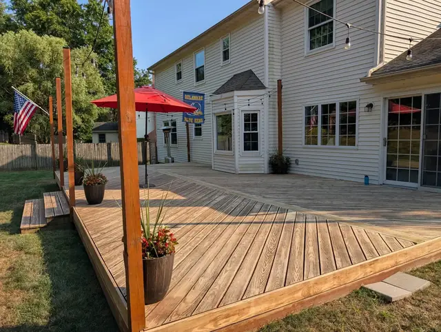 30-Year-Old Deck Restoration, sanding & preparation