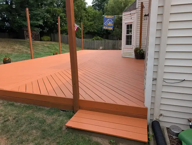 Finished deck restoration by GRP Contracting