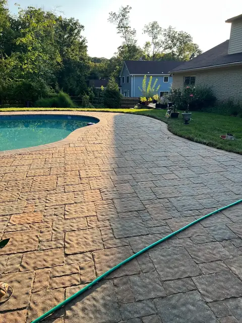 Pool Patio & Paver Restoration, in progress